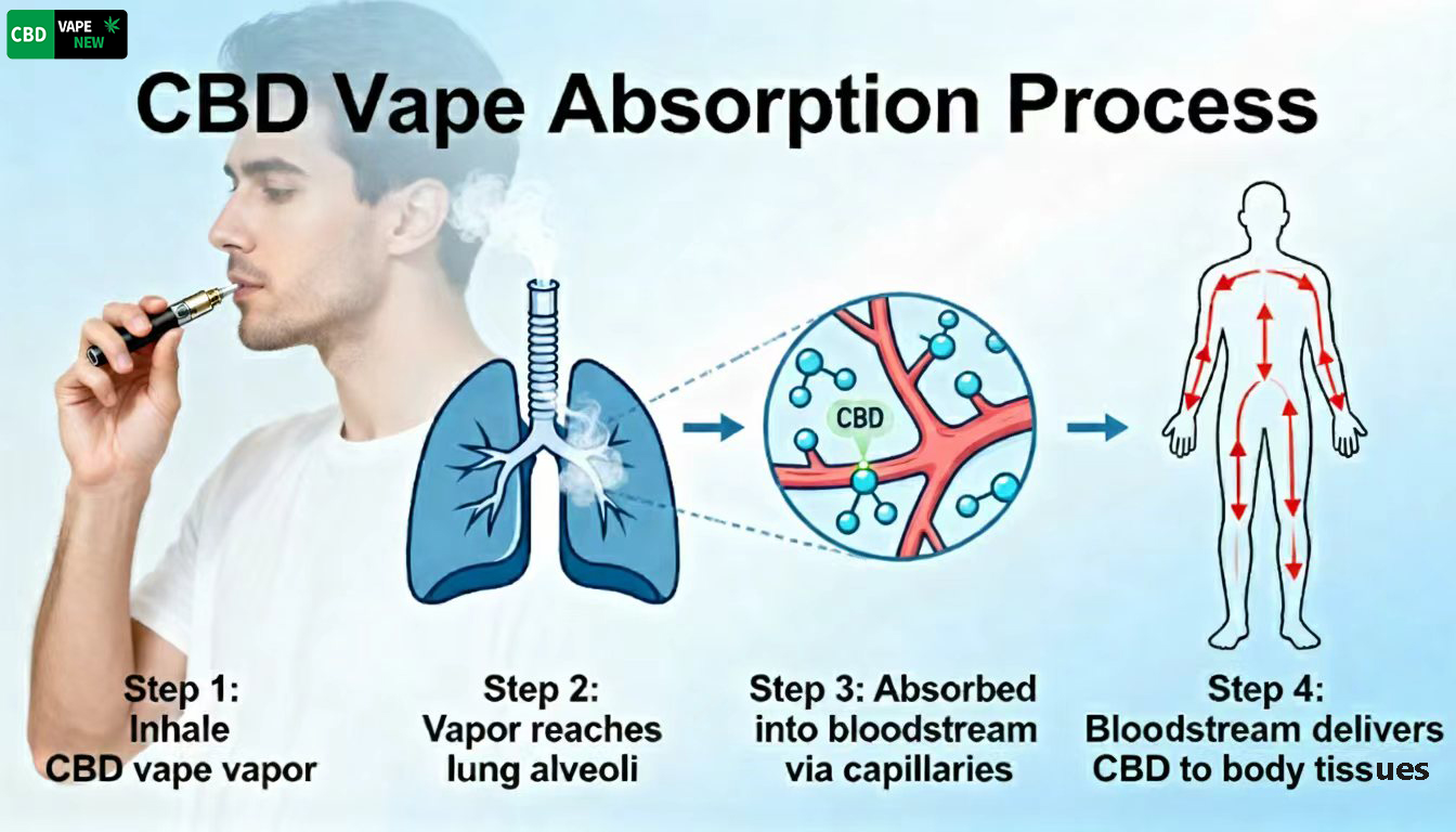 How CBD vape enters the human body