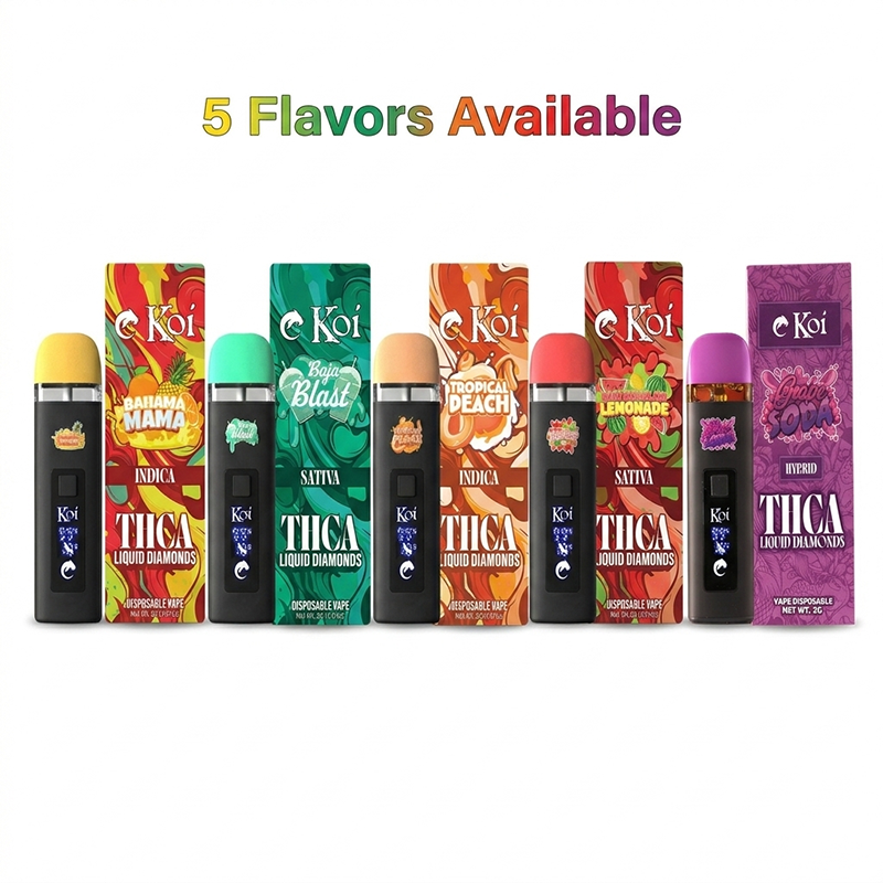 Koi High Purity 2g Liquid Diamond THCA Disposable Vape - Image 6