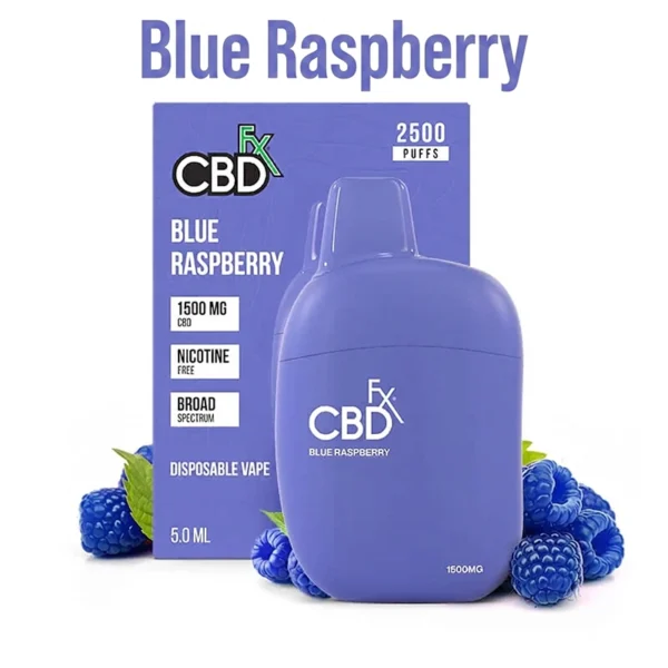 cbdfx blue raspberry cbd vape pen