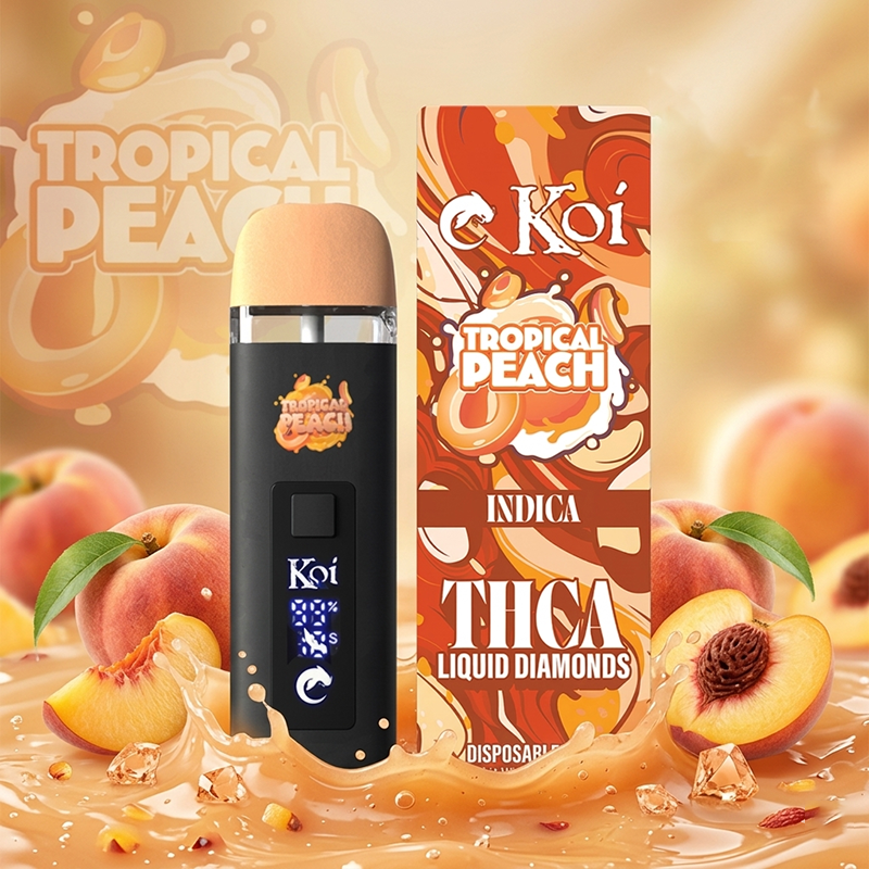 tropical peach thca liquid diamonds vape